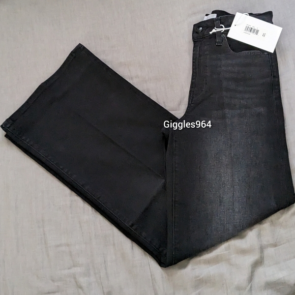 FRAME Le Slim Palazzo Wide Leg Pants Jeans Crescent - Picture 3 of 15